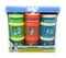 Whiskware Stackable Snack Containers for Kids & Toddlers – 3-Part Portable Snack Stacks with Bluey Design - School & Travel Friendly, BPA-Free Kid Lunch Organizer